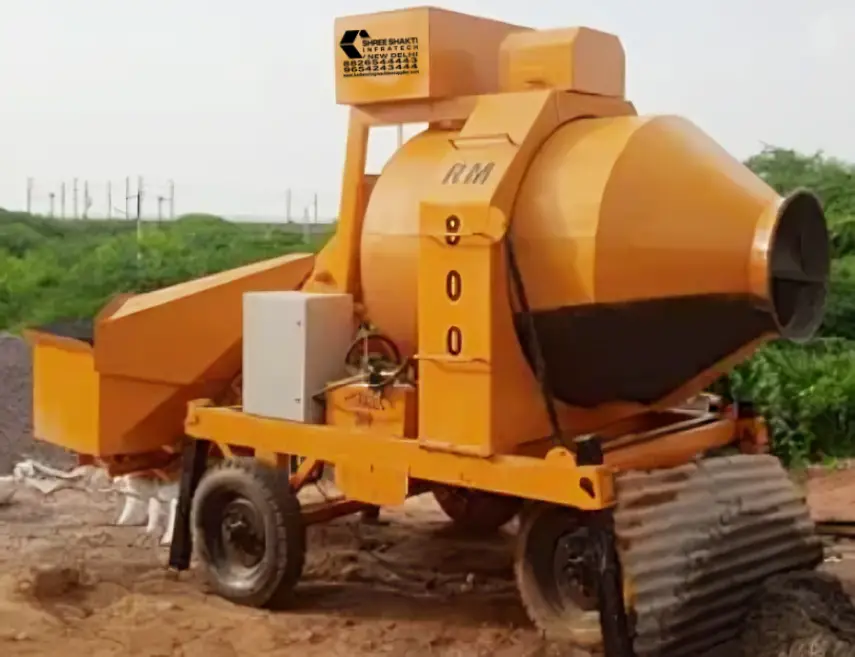 Concrete Mobile Batching Plant operation